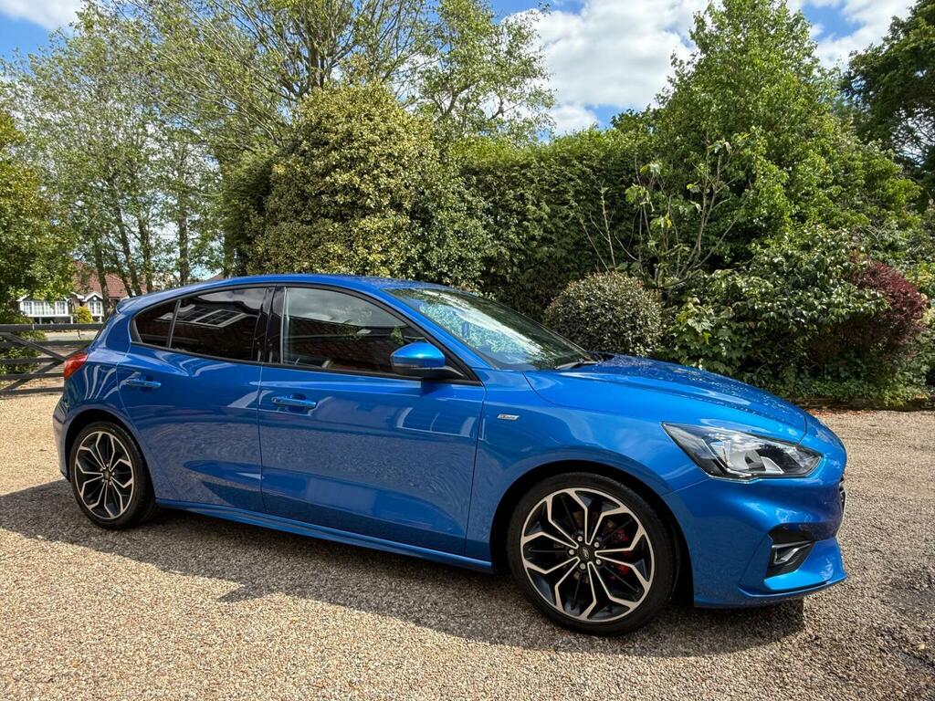 Ford Focus 1.0T Ecoboost St-line X Euro 6 Ss EY68YMX Blue #2
