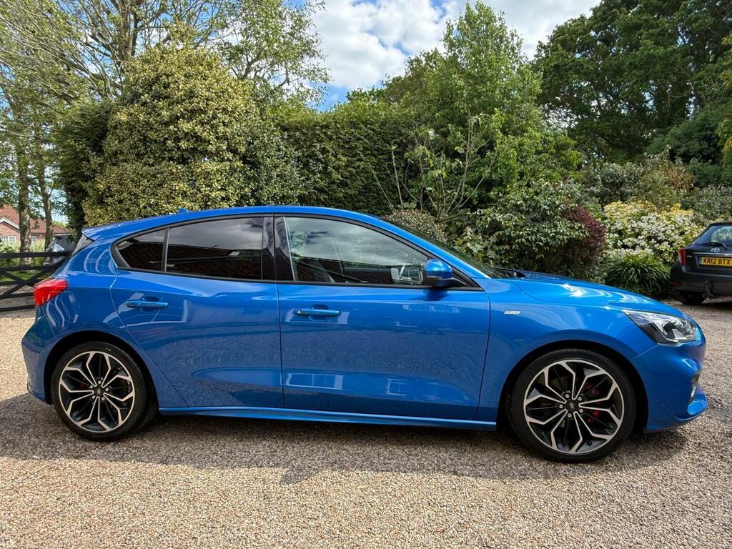 Ford Focus 1.0T Ecoboost St-line X Euro 6 Ss EY68YMX Blue #4