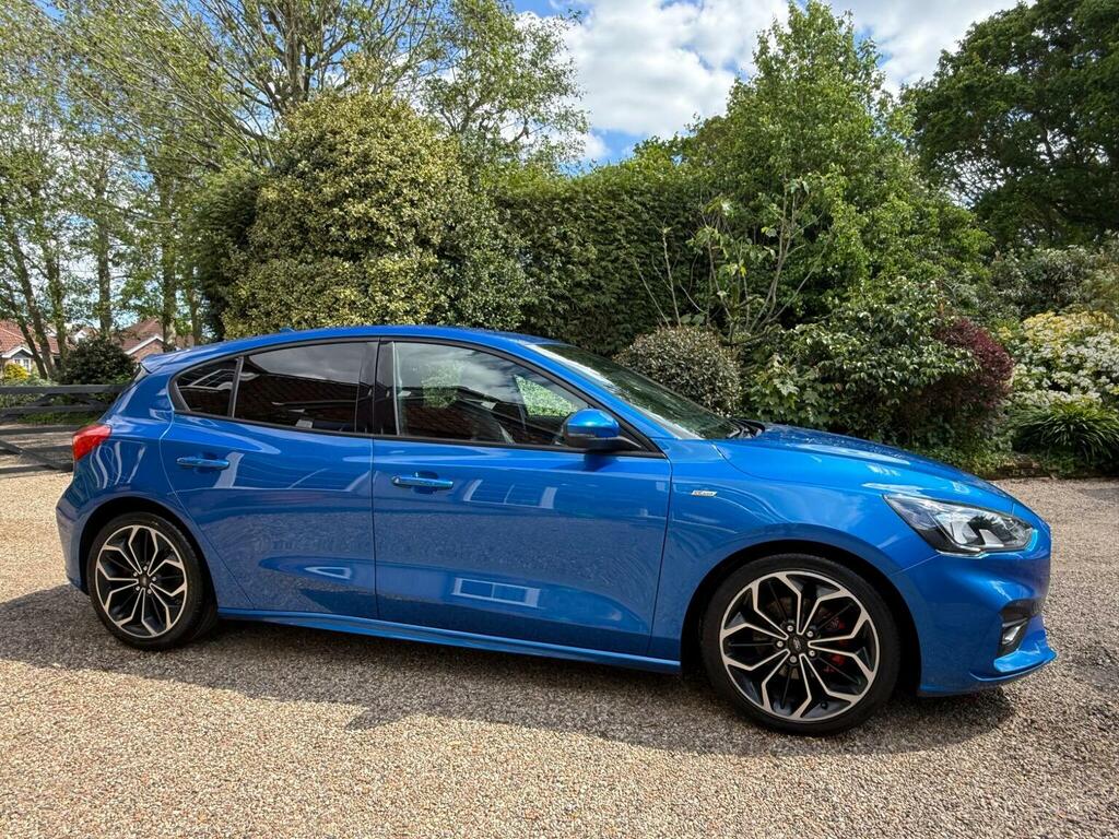 Ford Focus 1.0T Ecoboost St-line X Euro 6 Ss EY68YMX Blue #5