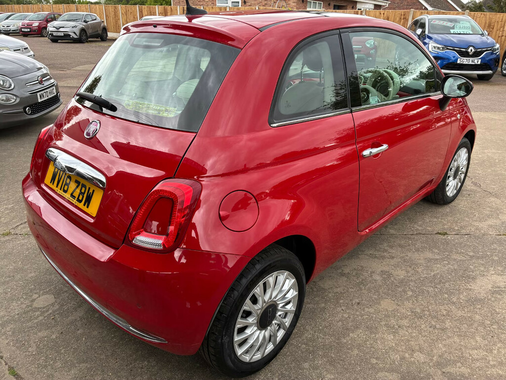 Fiat 500 1.2 Lounge Hatchback WV18ZBW Red #4