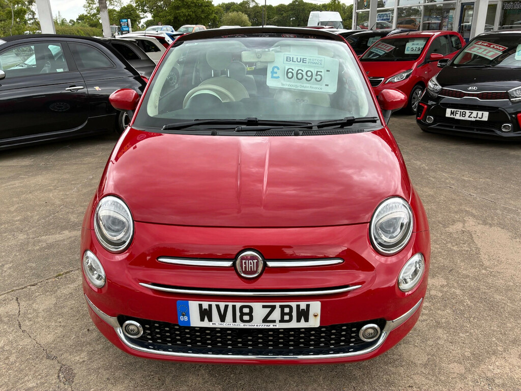 Fiat 500 1.2 Lounge Hatchback WV18ZBW Red #2