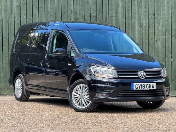 Volkswagen Caddy Maxi 2.0 Tdi C20 Bluemotion Tech Highline Lwb Euro 6 S Black