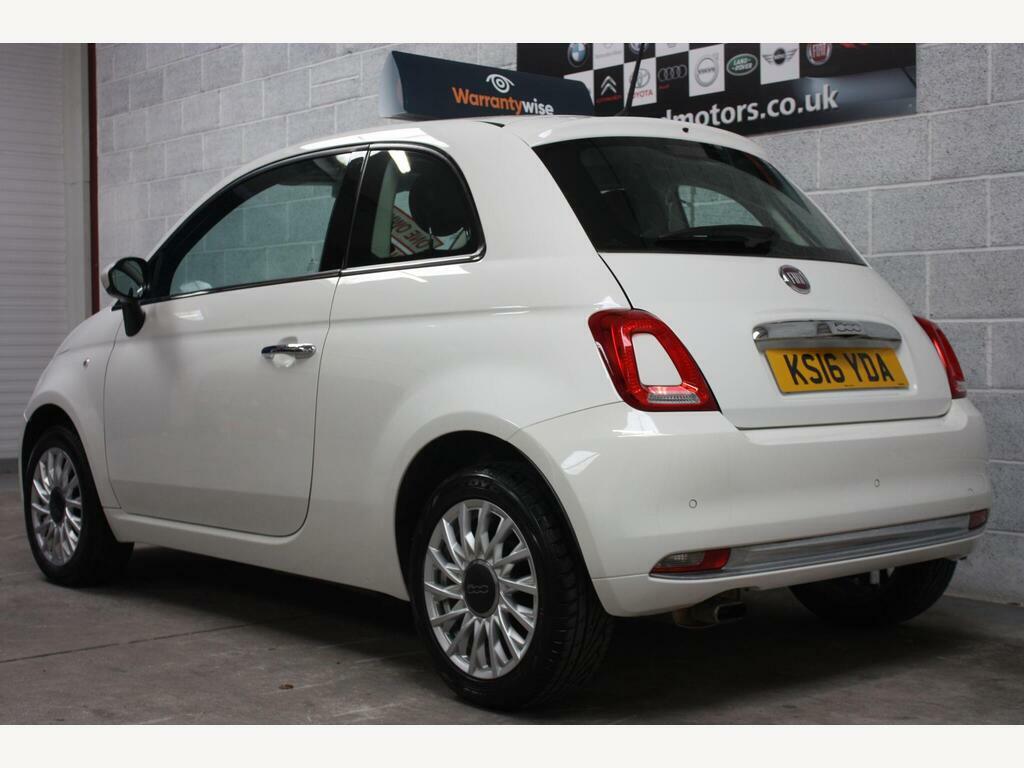 Fiat 500 1.2 Lounge Euro 6 S S KS16YDA White #6