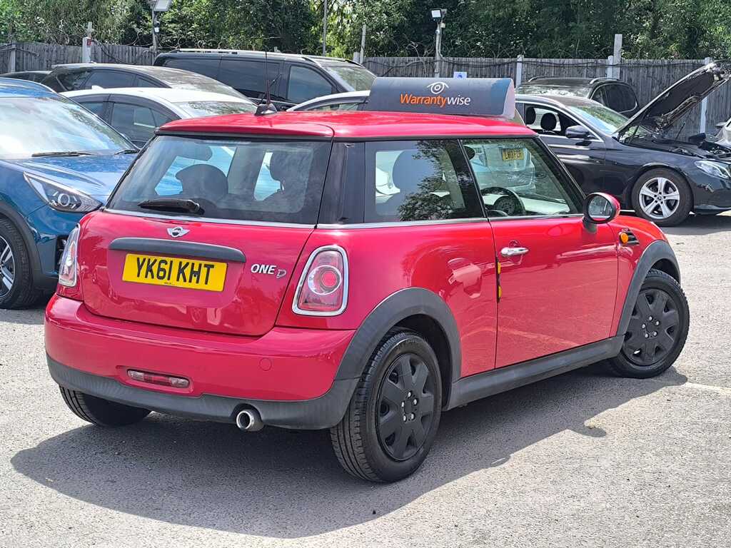 Mini Hatch 1.6 201161 One D Hatchback 4 Seats YK61KHT Red #3