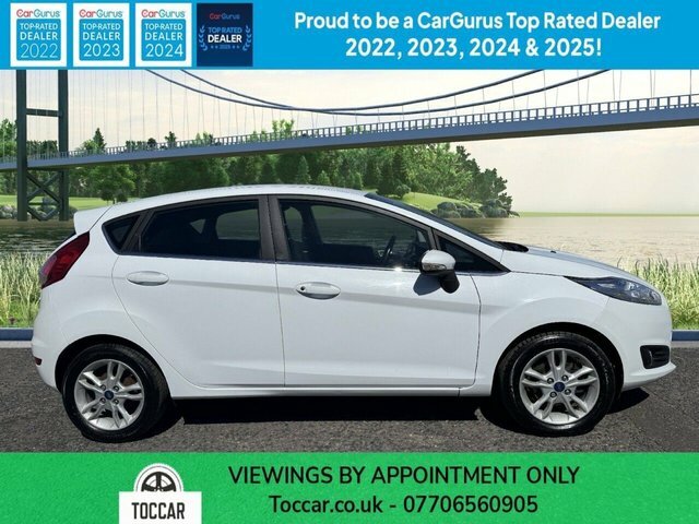 Ford Fiesta 1.25 Zetec Hatchback Euro 6 82 NA17UTO White #2
