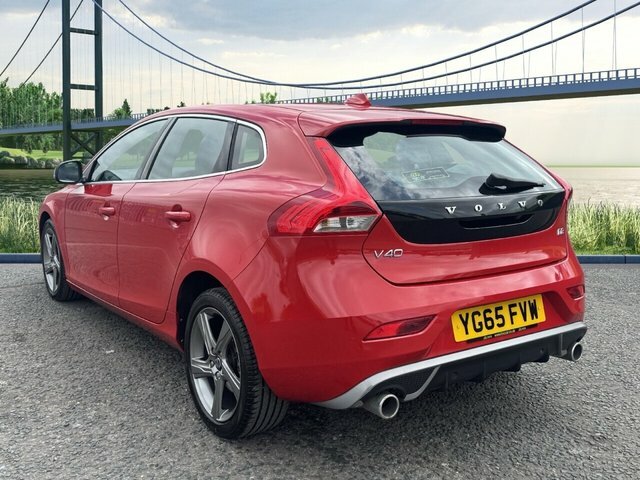 Volvo V40 2.0 D2 R-design Hatchback Euro 6 YG65FVW Red #5