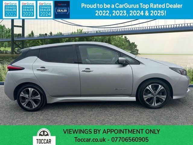Nissan Leaf 40Kwh N-connecta Hatchback 150 SP68SYJ Silver #2