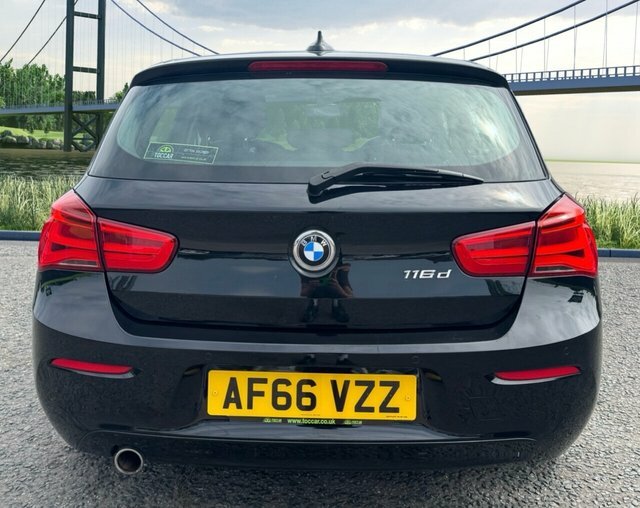 BMW 1 Series 1.5 116D Ed Plus Hatchback Euro AF66VZZ Black #4