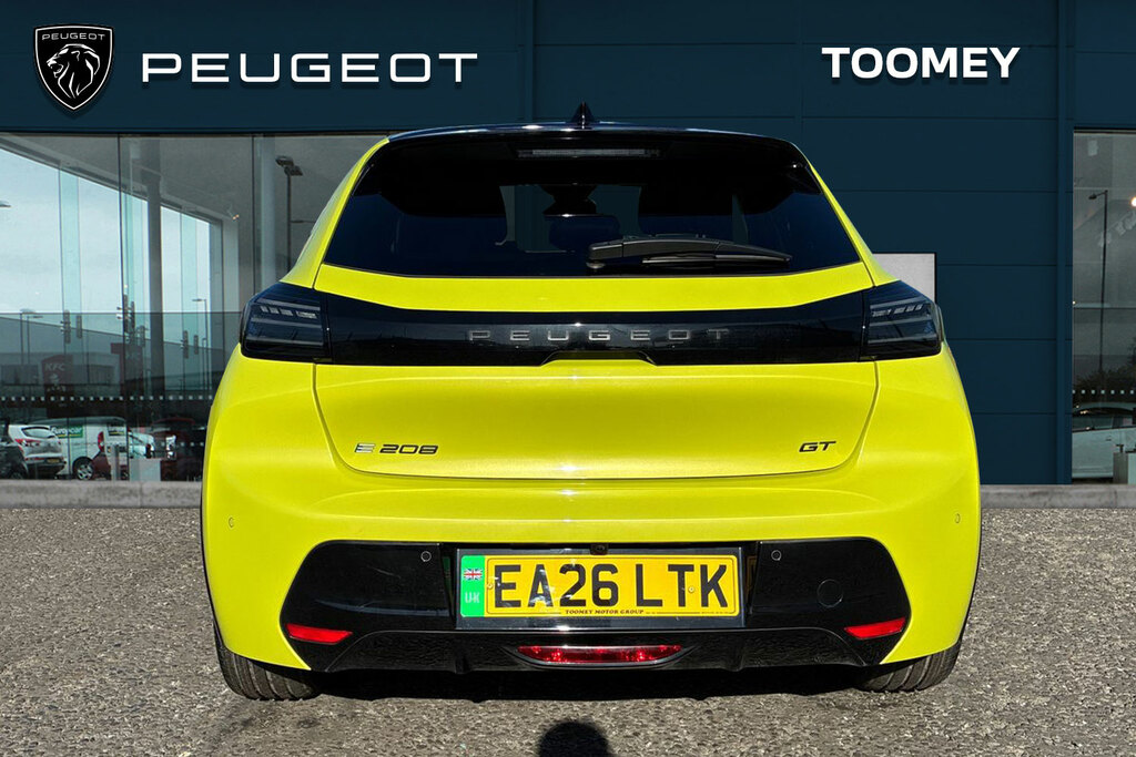 Peugeot e-208 50Kwh Gt Hatchback Yellow #6