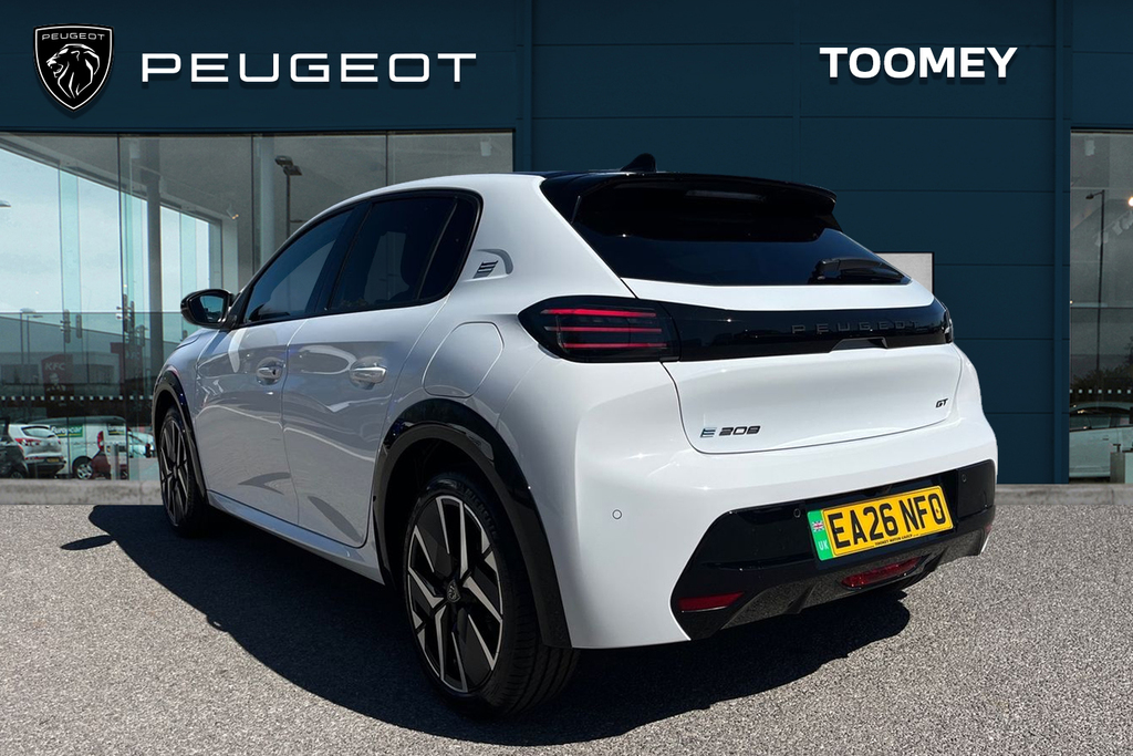 Peugeot e-208 51Kwh Gt Hatchback EA26NFO White #3