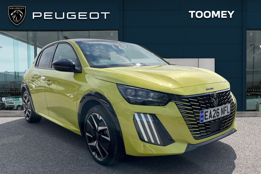 Peugeot e-208 51Kwh Gt Hatchback Yellow