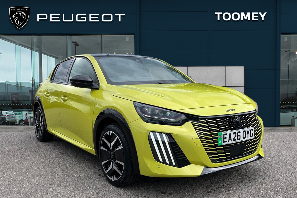 Peugeot e-208 51Kwh Gt Hatchback Yellow
