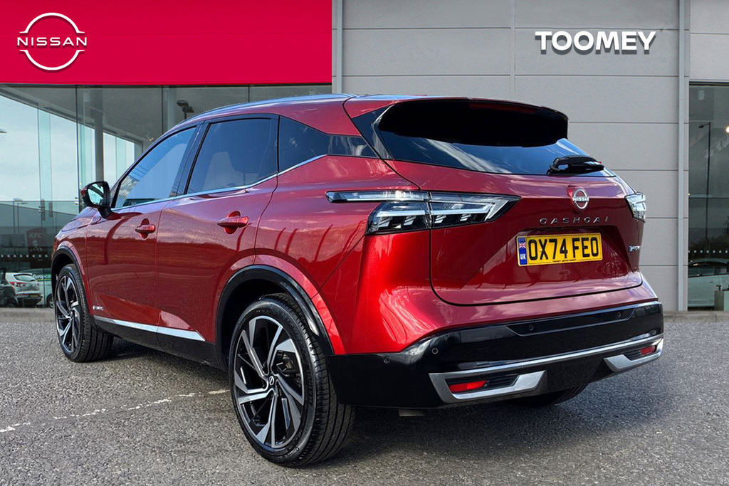 Nissan Qashqai 1.5 H E Power Tekna Plus Suv Hybrid Aut OX74FEO Red #3