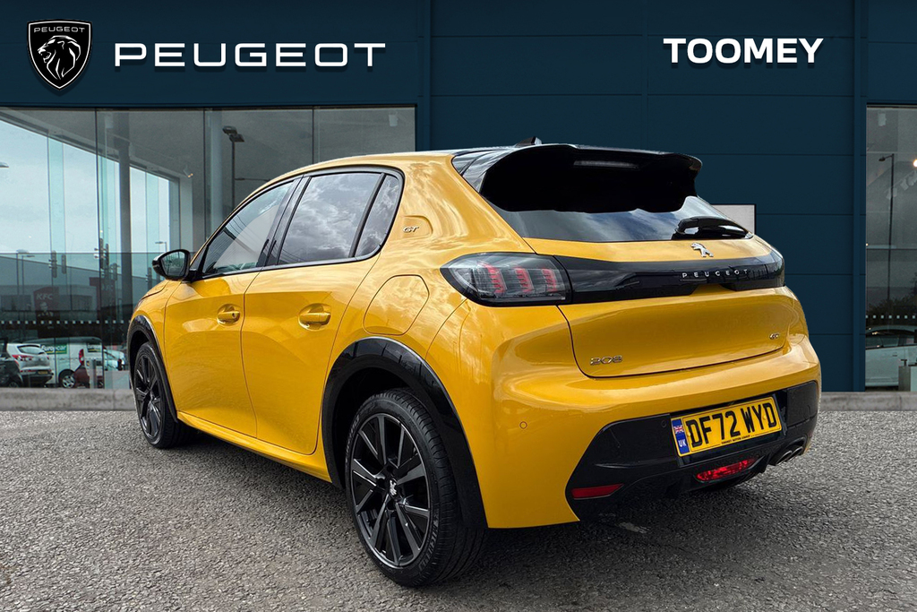 Peugeot 208 1.2 Puretech Gt Hatchback Eat DF72WYD Yellow #3