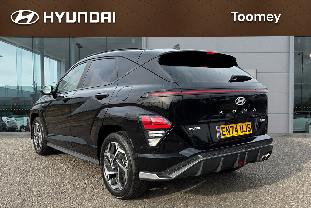 Hyundai Kona 1.6 H Gdi N Line S Suv Hybrid Dct EN74UJS Black #3