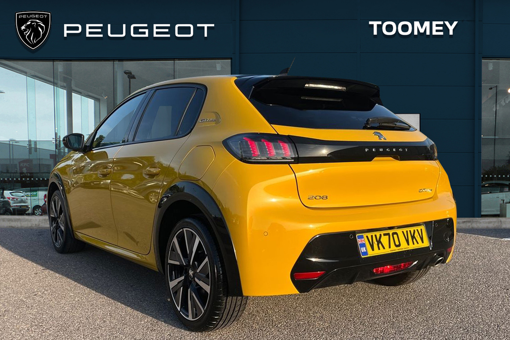 Peugeot 208 1.2 Puretech Gt Line Hatchback VK70VKV Yellow #3