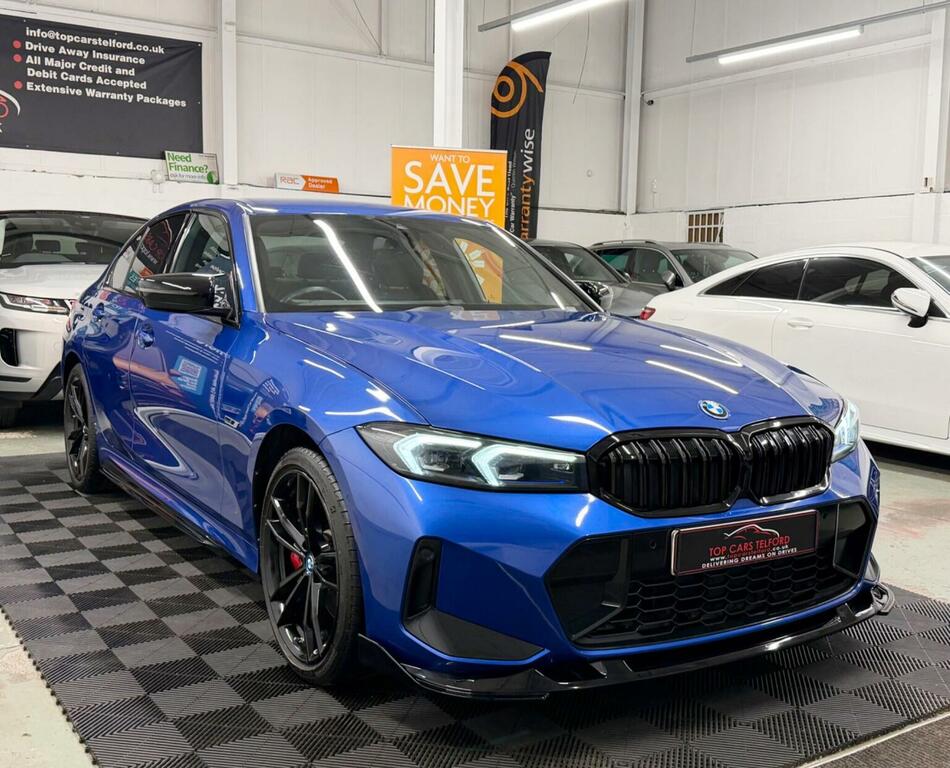 BMW 3 Series Saloon 2.0 330E 12Kwh M Sport Euro 6 Ss WD72KGN Blue #3