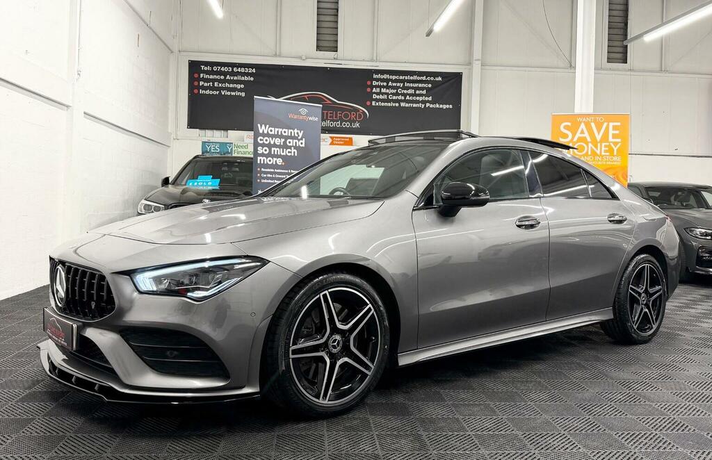 Mercedes-Benz CLA Class Saloon 2.0 Cla220 Amg Line Premium Plus Coupe 7G YK69ENR Grey #5