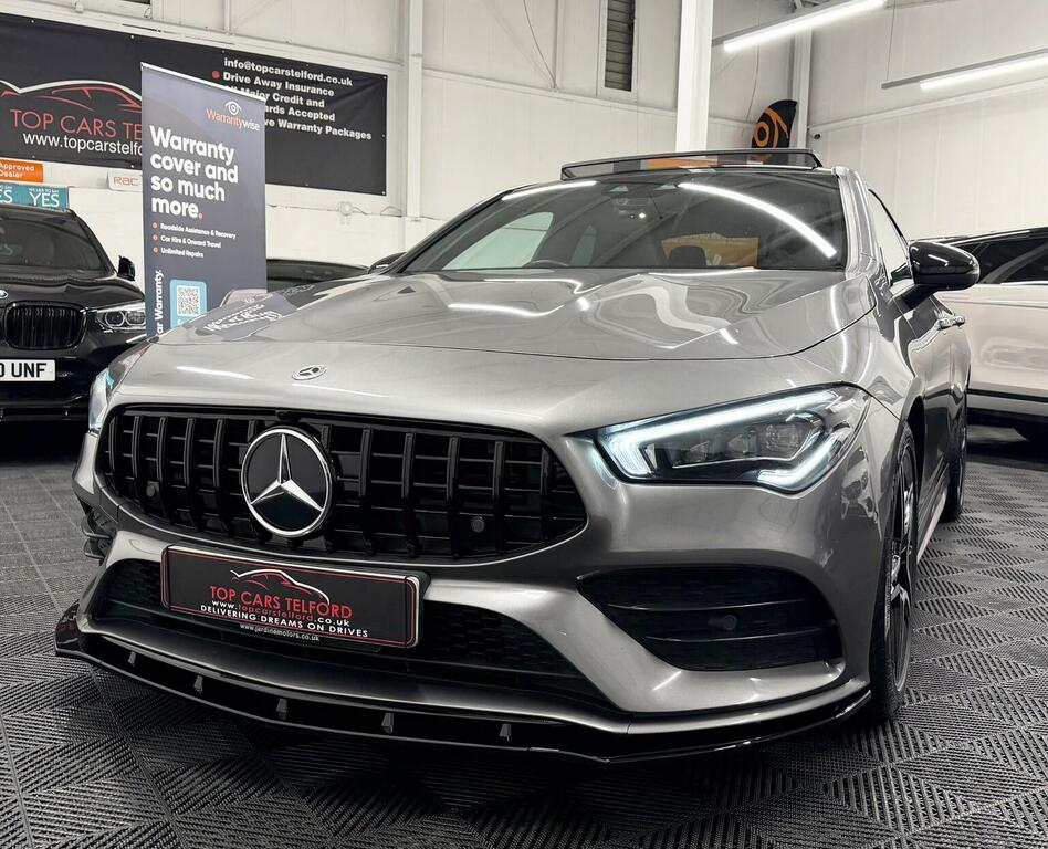 Mercedes-Benz CLA Class Saloon 2.0 Cla220 Amg Line Premium Plus Coupe 7G YK69ENR Grey #2
