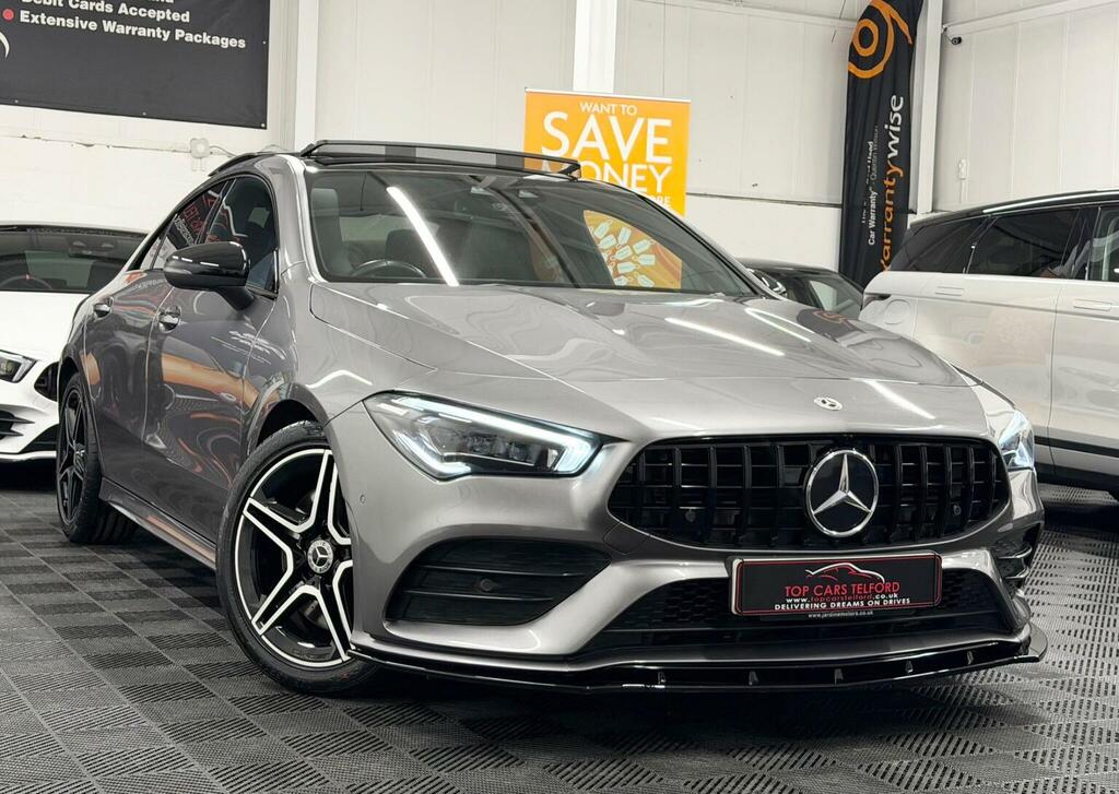Mercedes-Benz CLA Class Saloon 2.0 Cla220 Amg Line Premium Plus Coupe 7G YK69ENR Grey #3