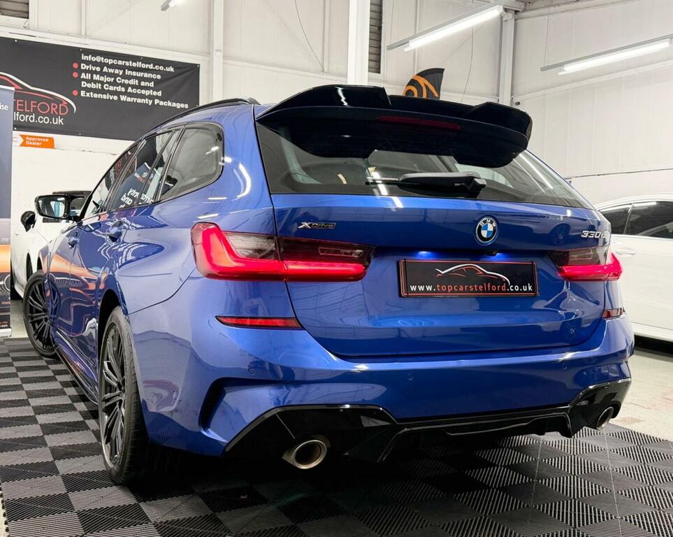 BMW 3 Series Estate 2.0 330E 12Kwh M Sport Touring Xdrive KR71FHN Blue #4