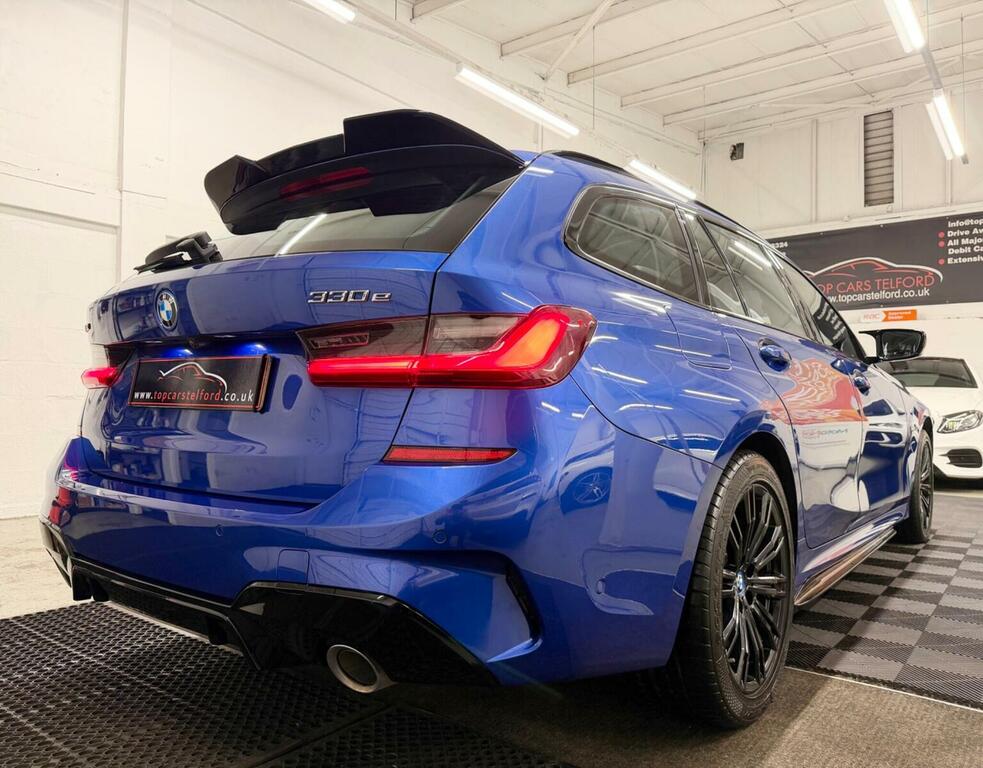 BMW 3 Series Estate 2.0 330E 12Kwh M Sport Touring Xdrive KR71FHN Blue #3