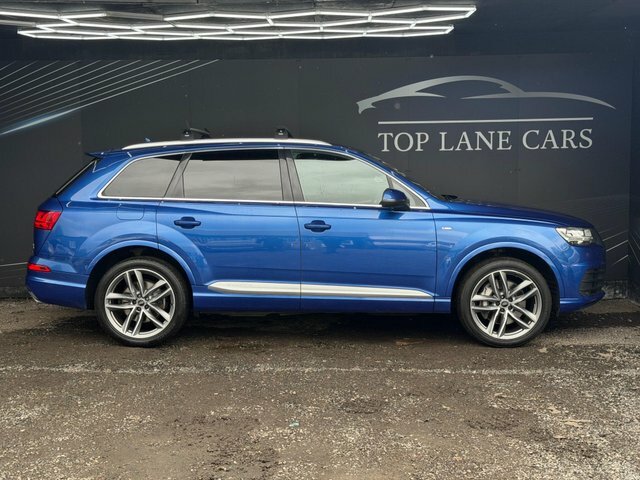 Audi Q7 2016 3.0 Tdi V6 S Line Tiptronic Quattro Euro 6 S BT16DFE Blue #4
