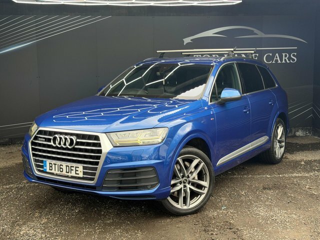 Audi Q7 2016 3.0 Tdi V6 S Line Tiptronic Quattro Euro 6 S BT16DFE Blue #2
