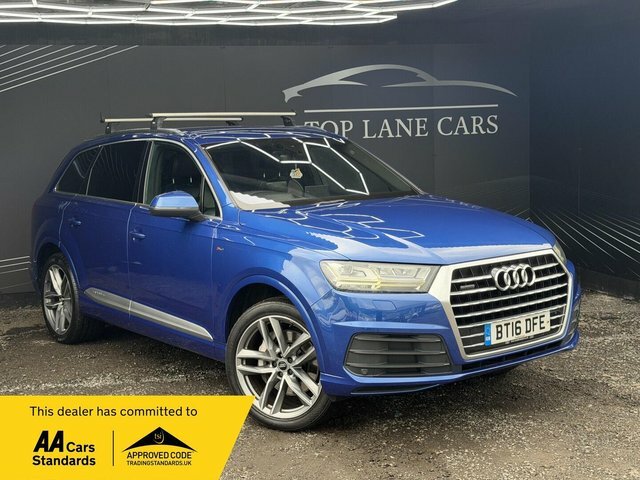Audi Q7 2016 3.0 Tdi V6 S Line Tiptronic Quattro Euro 6 S Blue