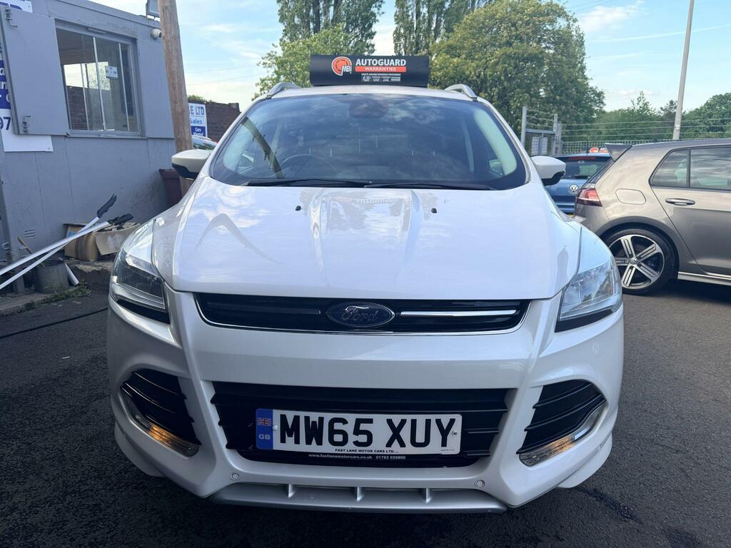 Ford Kuga 2.0 Tdci Titanium Sport Powershift Awd Euro 6 Ss MW65XUY White #2