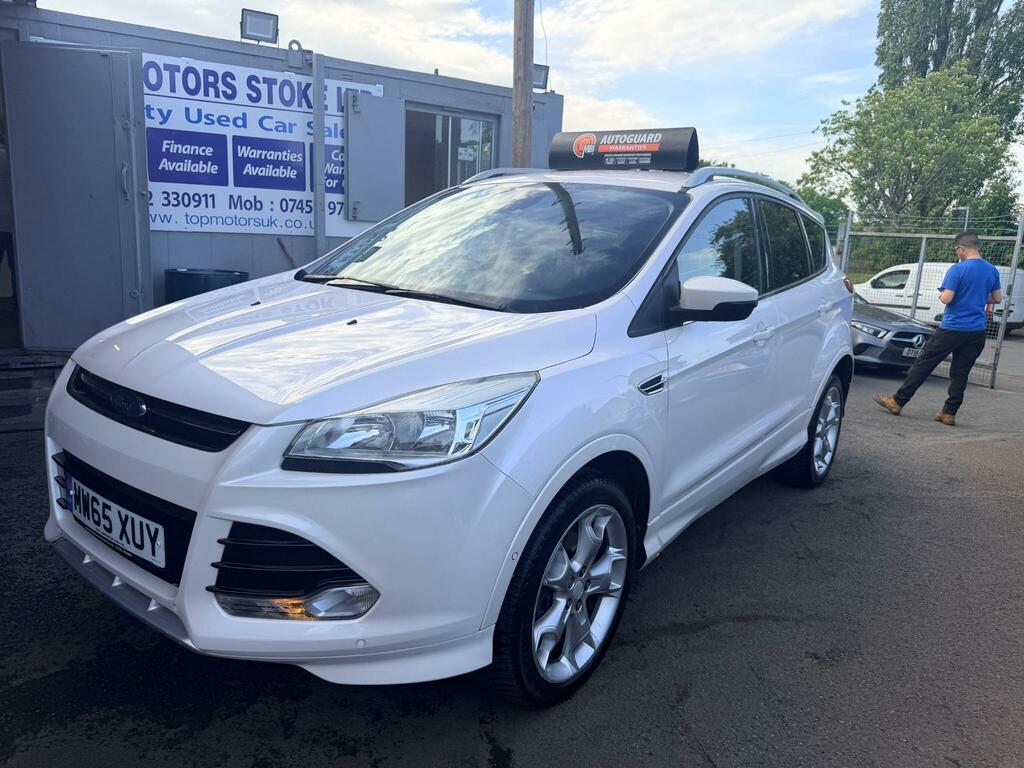 Ford Kuga 2.0 Tdci Titanium Sport Powershift Awd Euro 6 Ss MW65XUY White #3