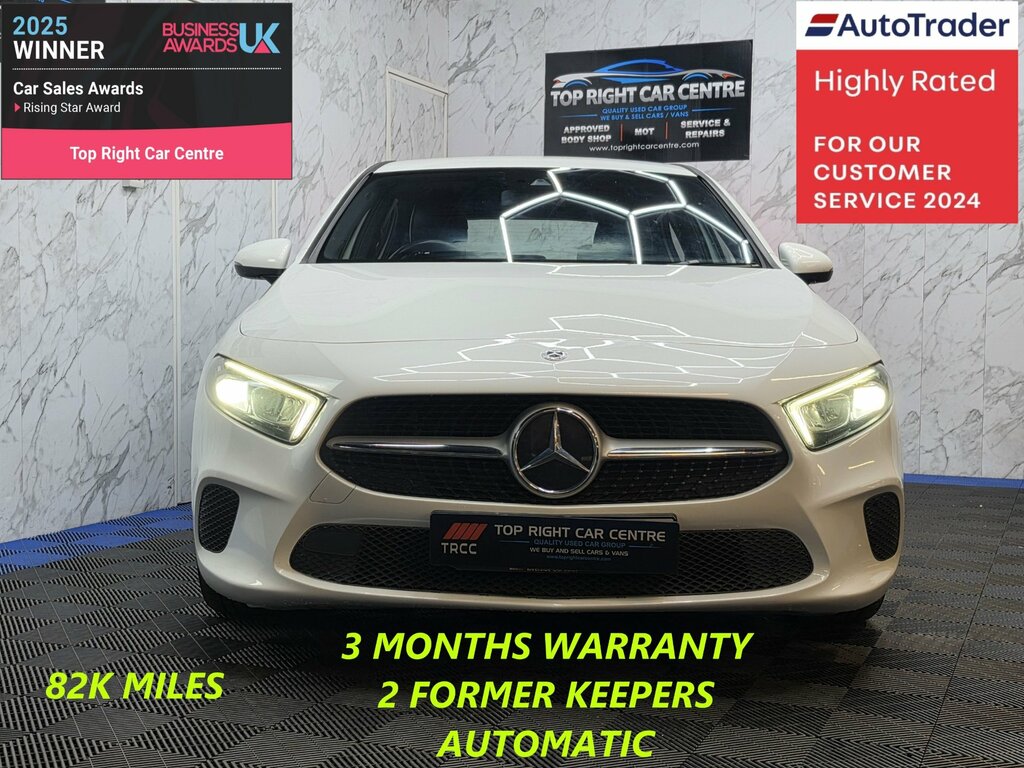 Mercedes-Benz A Class 1.3 A200 Sport Hatchback 7G-dct Euro 6 Ulez S LL69OSA White #2