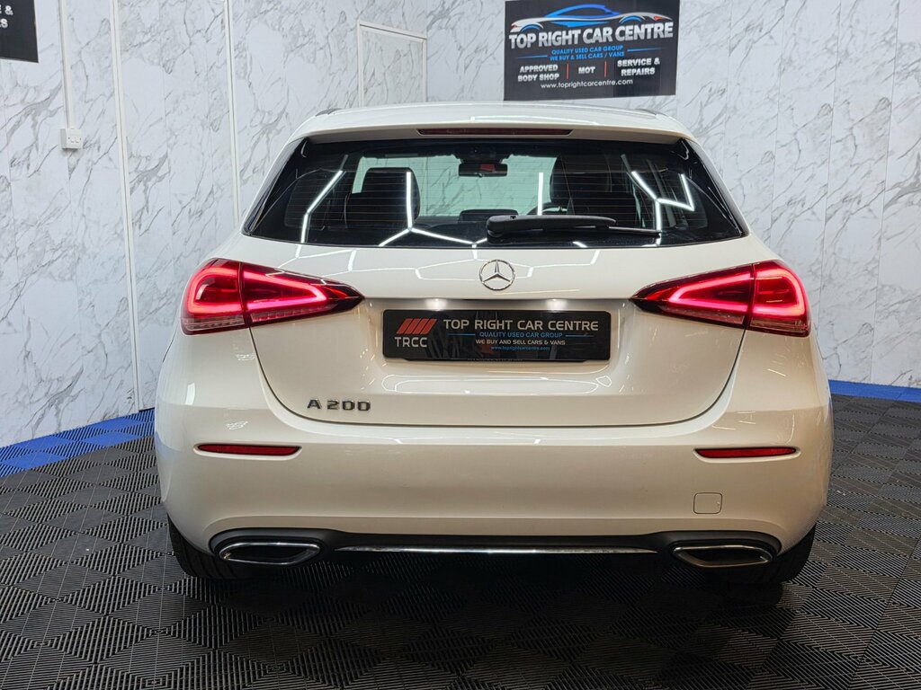 Mercedes-Benz A Class 1.3 A200 Sport Hatchback 7G-dct Euro 6 Ulez S LL69OSA White #4