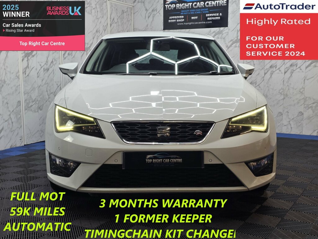 Seat Leon 1.8 Tsi Fr Hatchback Dsg Technology Pack Euro White #2