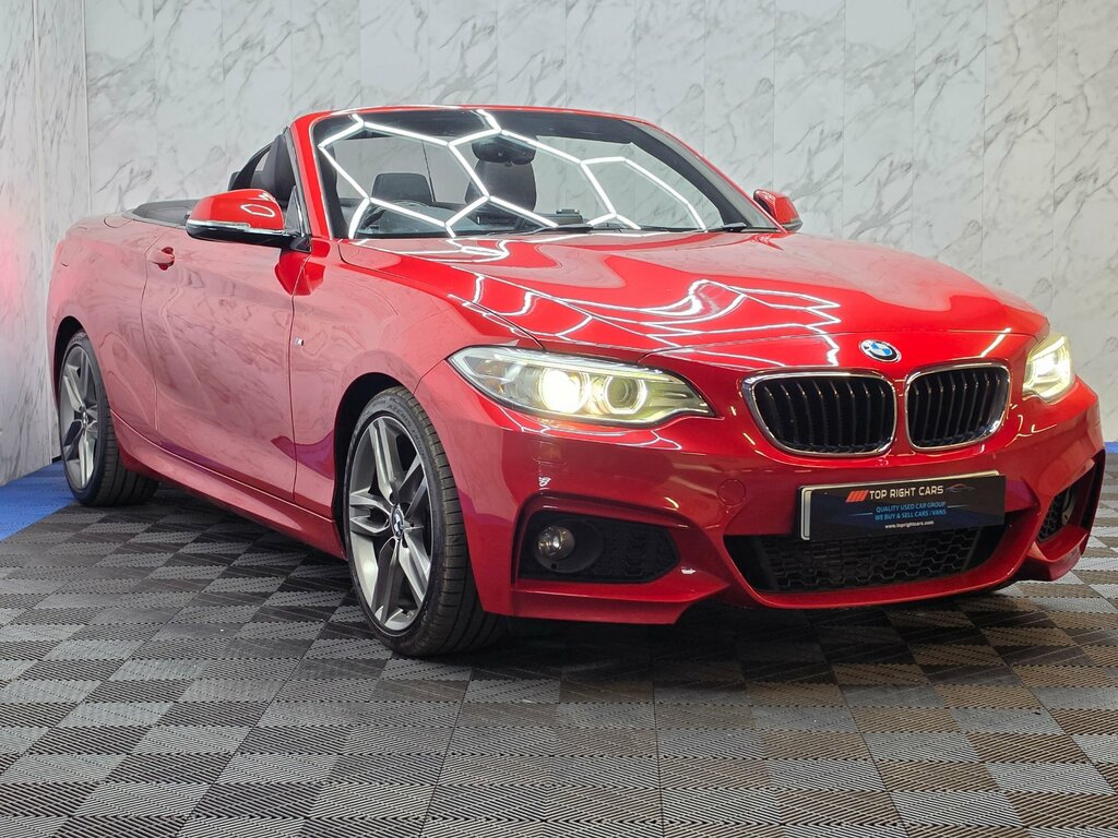 BMW 2 Series 2.0 218D M Sport Convertible Euro 6 Ulez Ss Red