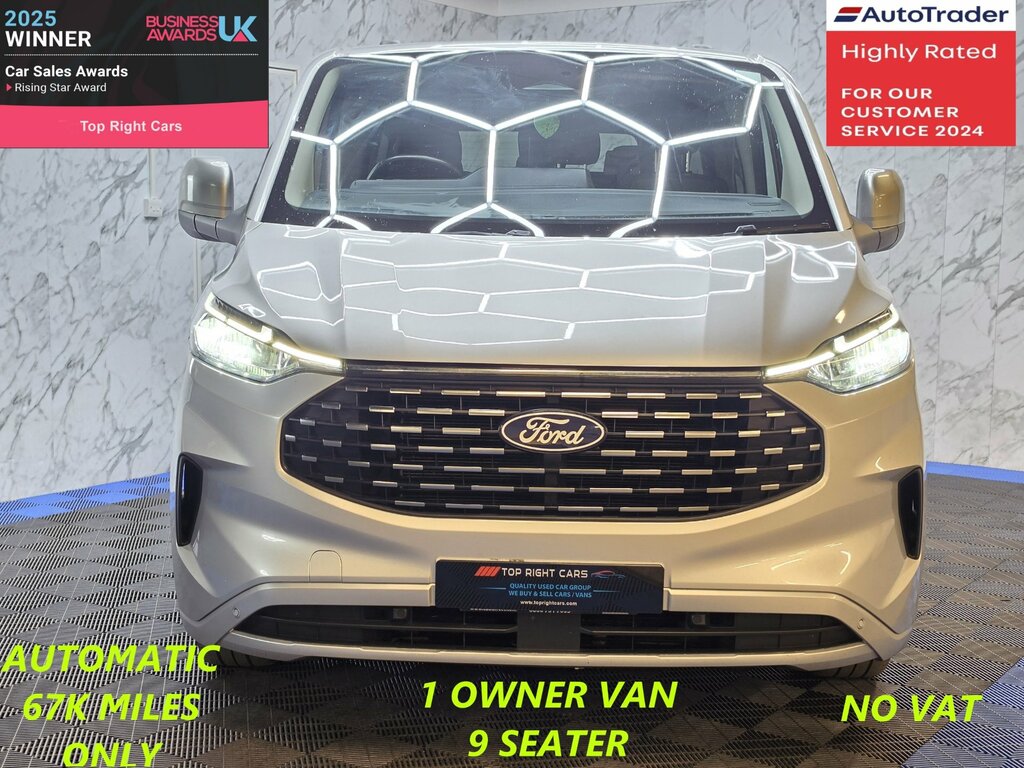 Ford Tourneo Custom 2.0 320 Ecoblue Titanium Luxe Minibus Double Cab 5 Silver #2
