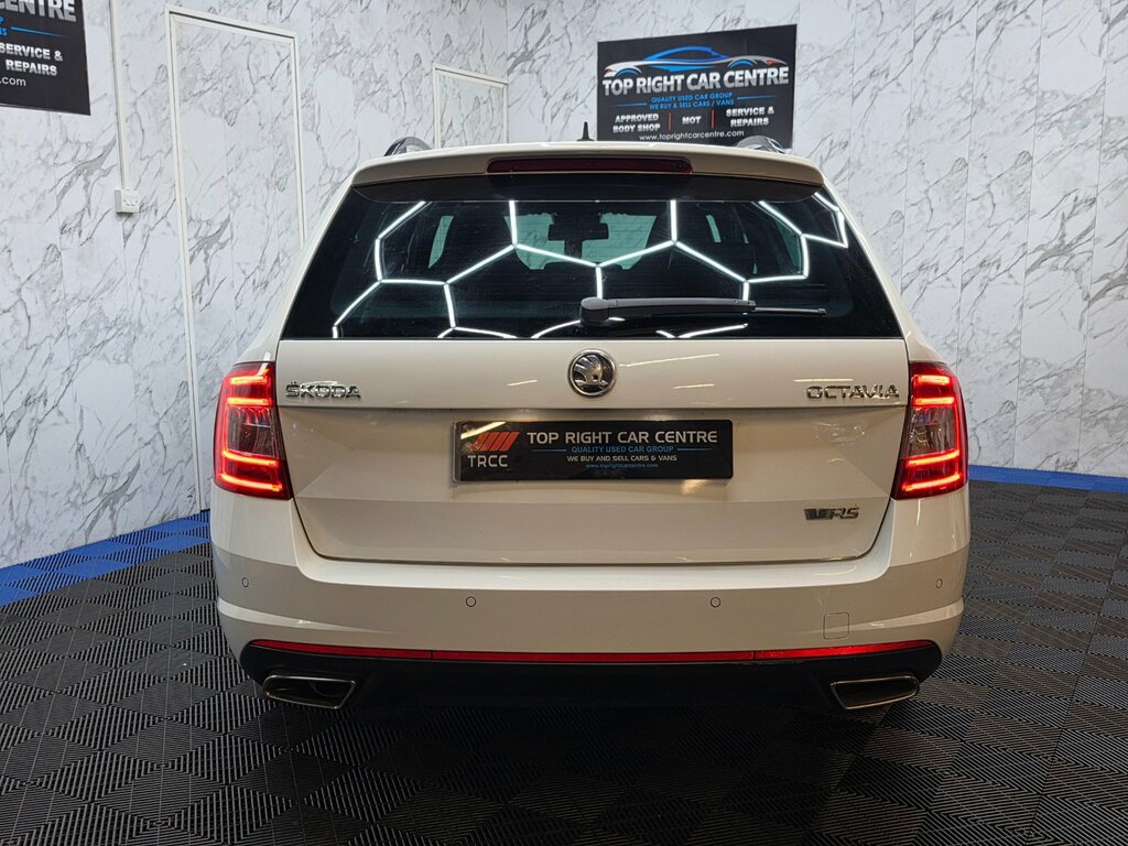 Skoda Octavia 2.0 Tdi Vrs Estate Dsg Ss 184 Ps SA64VFH White #4