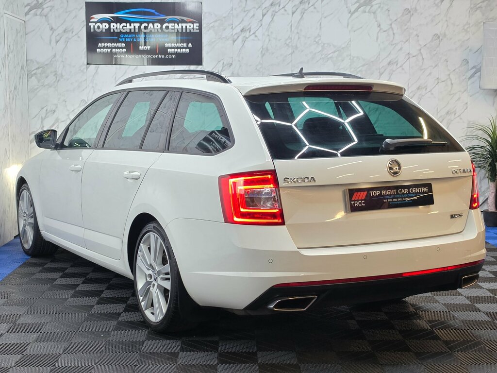 Skoda Octavia 2.0 Tdi Vrs Estate Dsg Ss 184 Ps SA64VFH White #5