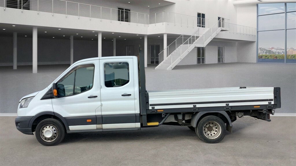 Ford Transit Custom 2.0 350 Ecoblue Chassis Double Cab Manu LG66UNW White #3