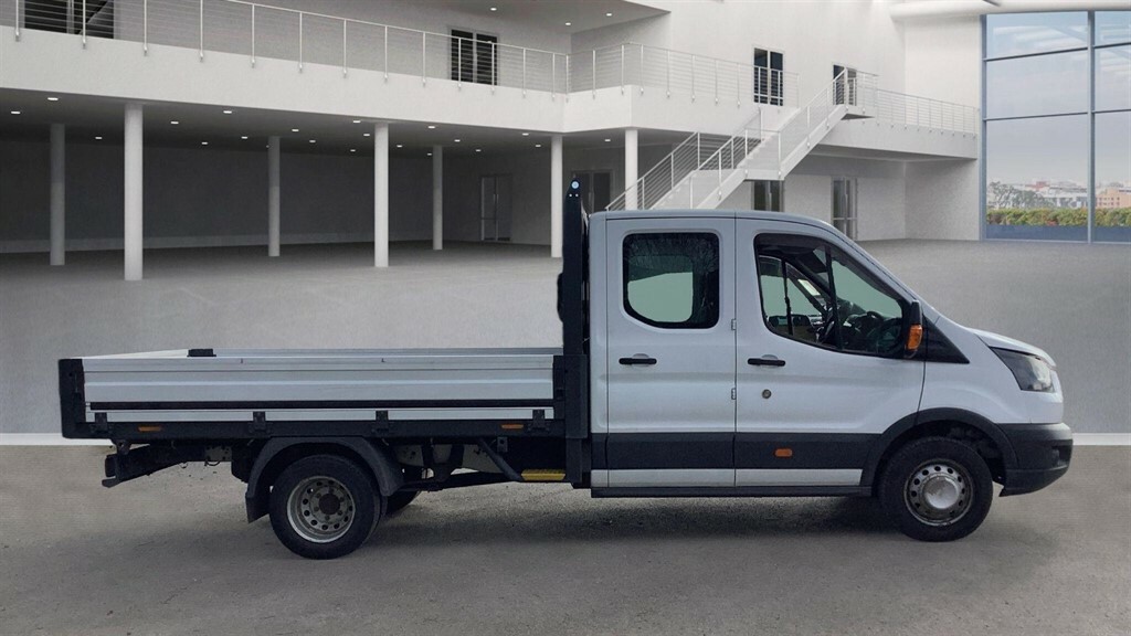Ford Transit Custom 2.0 350 Ecoblue Chassis Double Cab Manu LG66UNW White #4