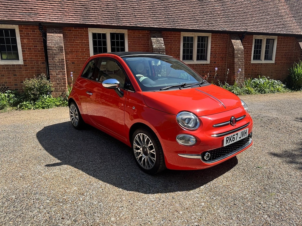 Fiat 500C 1.2 Anniversario Convertible Eur Red #5