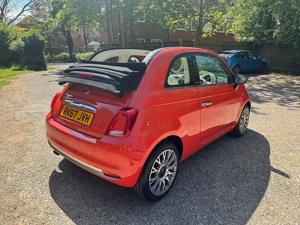Fiat 500C 1.2 Anniversario Convertible Eur Red #4