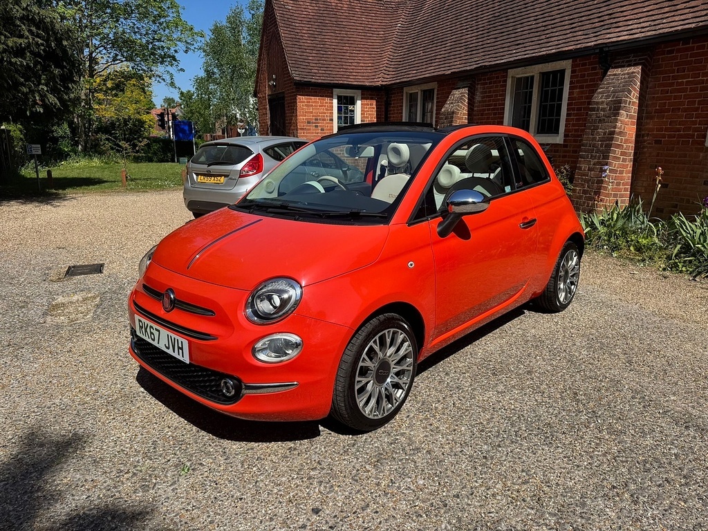 Fiat 500C 1.2 Anniversario Convertible Eur Red
