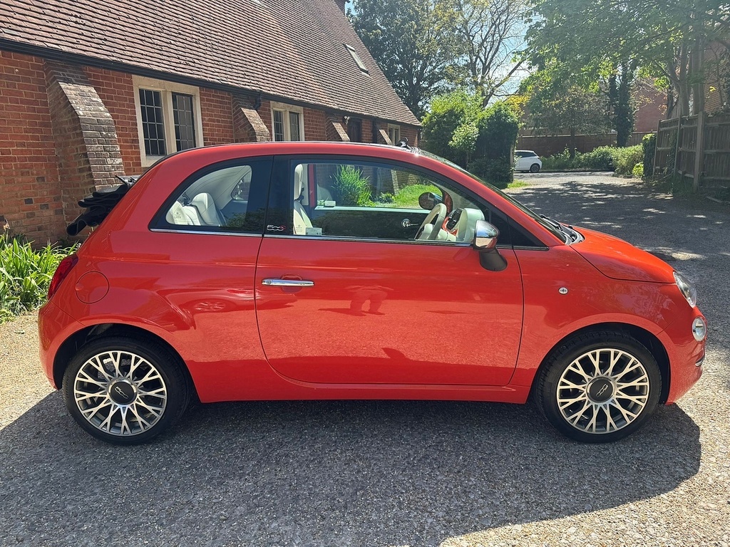 Fiat 500C 1.2 Anniversario Convertible Eur Red #3