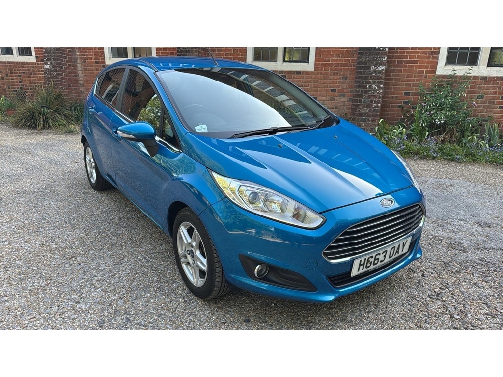 Ford Fiesta 1.0T Ecoboost Zetec Hatchback Eu HG63OAY Blue #2