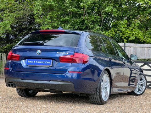 BMW 5 Series 520D M Sport HJ66NZN Blue #5