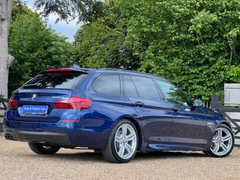 BMW 5 Series 520D M Sport HJ66NZN Blue #4