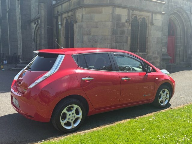 Nissan Leaf 24Kwh Acenta Hatchback 107 Bhp FG15NUU Red #5