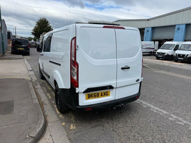 Ford Transit Custom 2018 2.0 320 Ecoblue Crew Van Double Cab Diese BK68AXG White #5