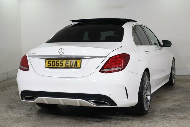 Mercedes-Benz C Class 2.1 C220d Amg Line Premium Plus Saloon Diese SO65EOA White #4